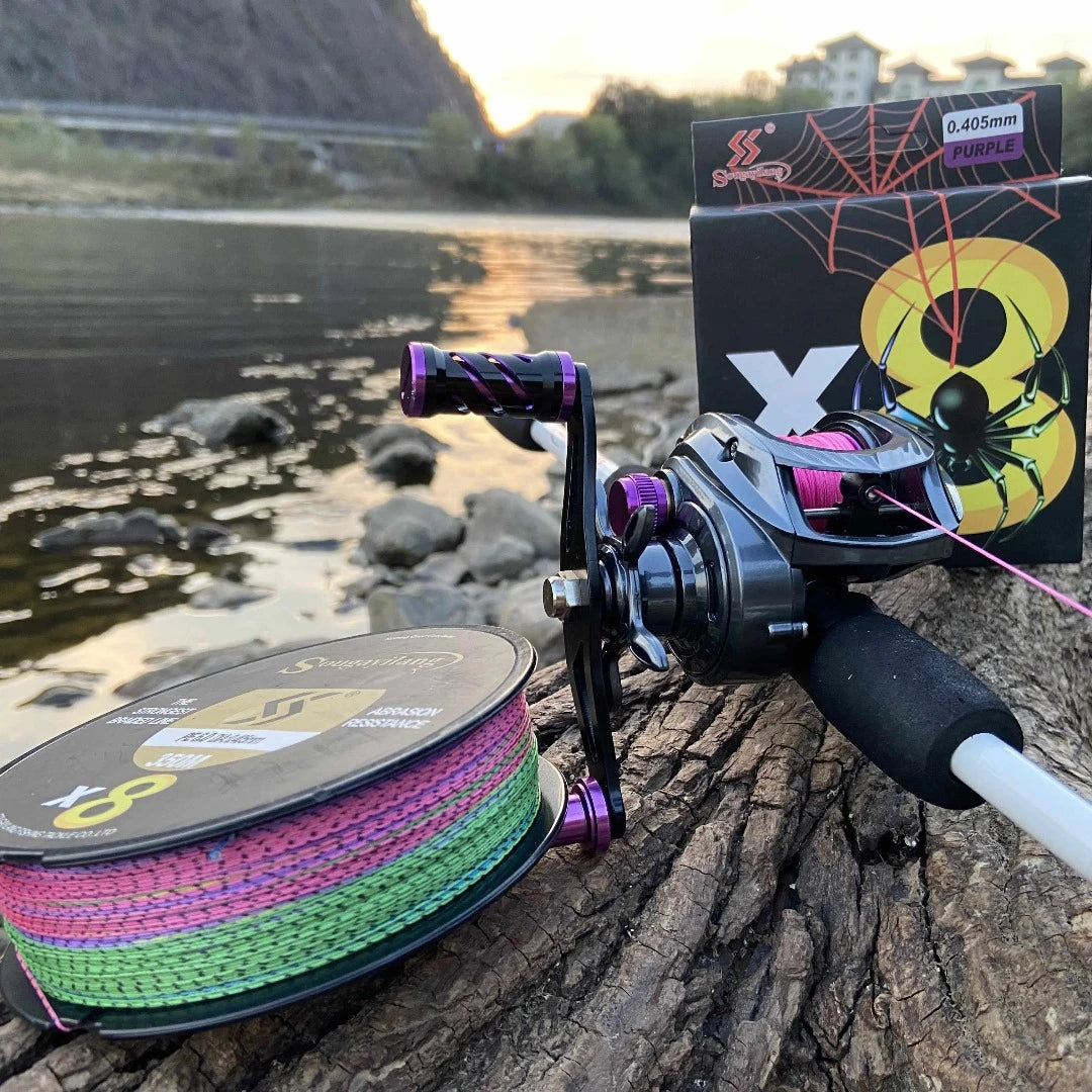 Fil de Pêche Tressé 8 Brins Multifilament 550M