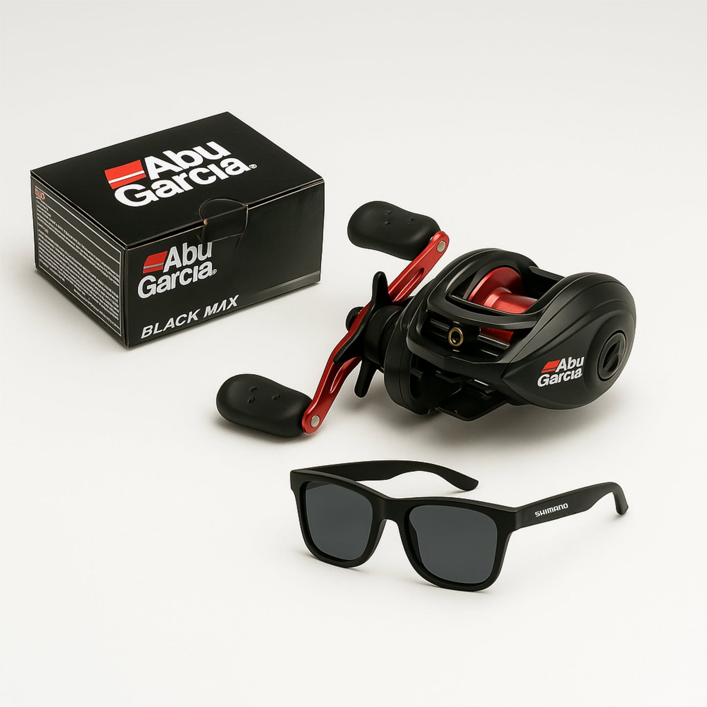 Abu Garcia Black MAX3 Molen met Anti-Klit Systeem + GRATIS Shimano Zonnebril als Cadeau