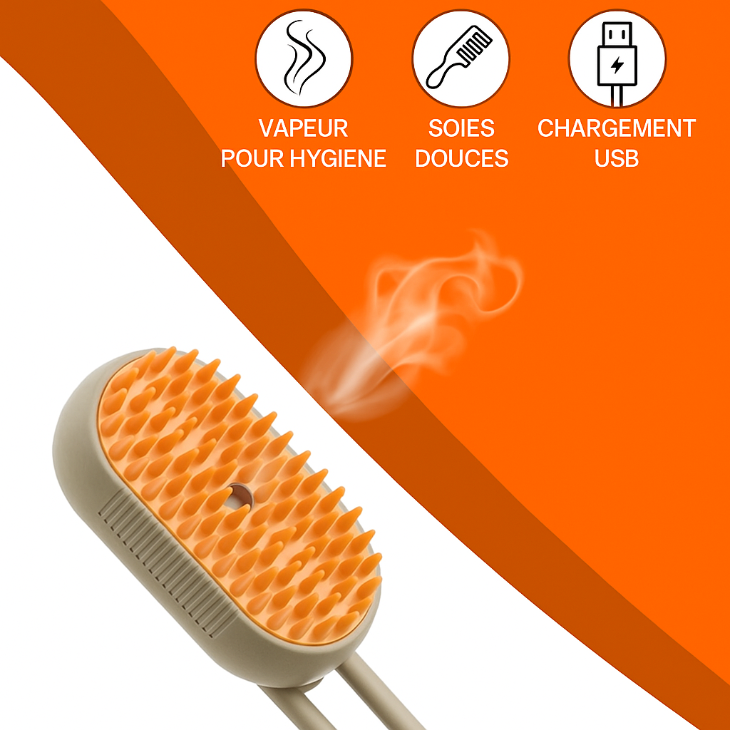Brosse Magique 3-en-1 pour Chats
