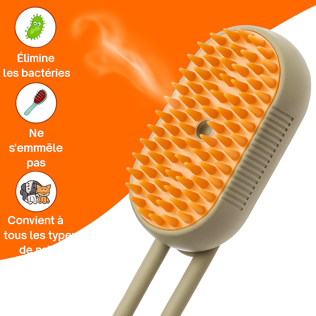 Brosse Magique 3-en-1 pour Chats