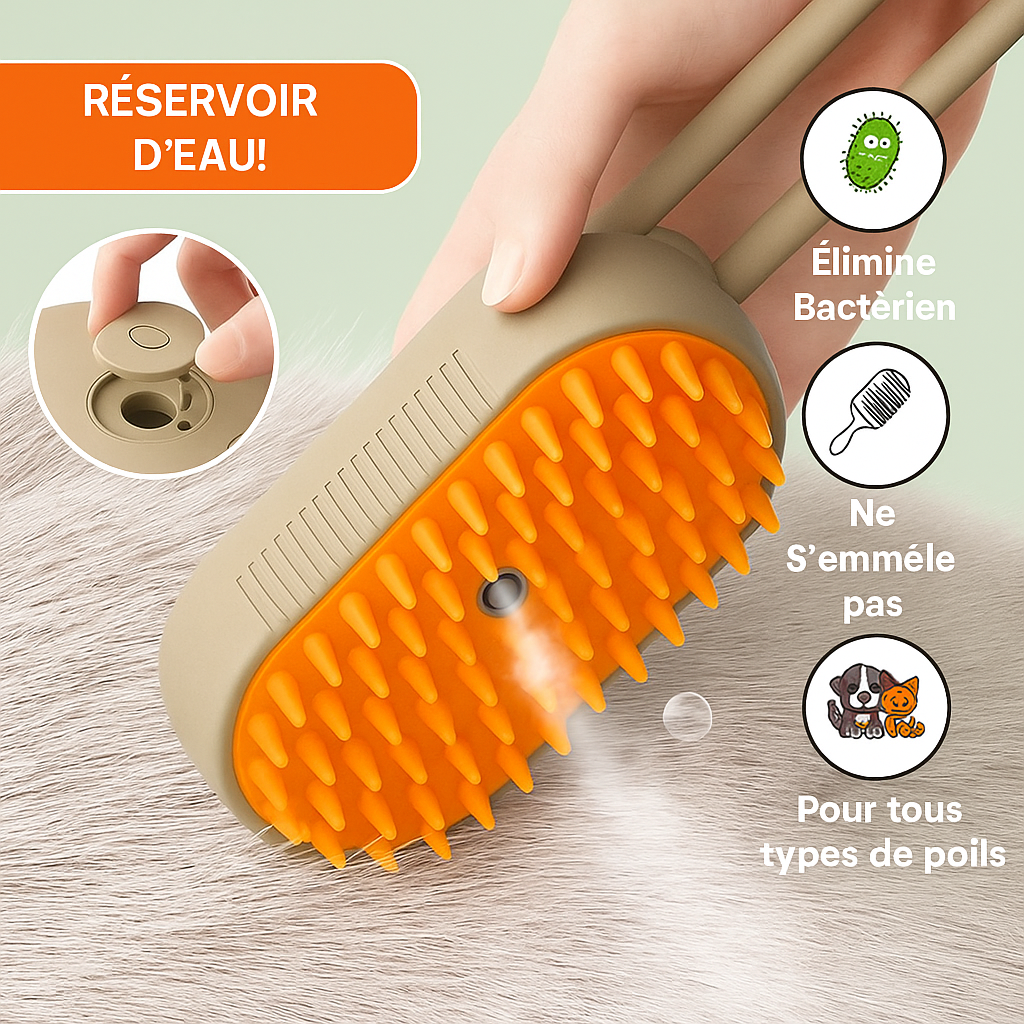 Brosse Magique 3-en-1 pour Chats