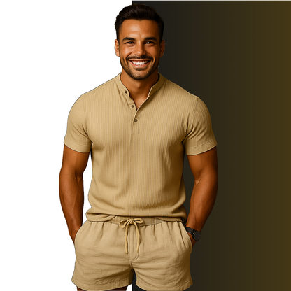 Exclusieve Set: Stijlvol Overhemd + Gratis Short