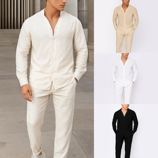 Exclusieve herenset – overhemd + broek gratis