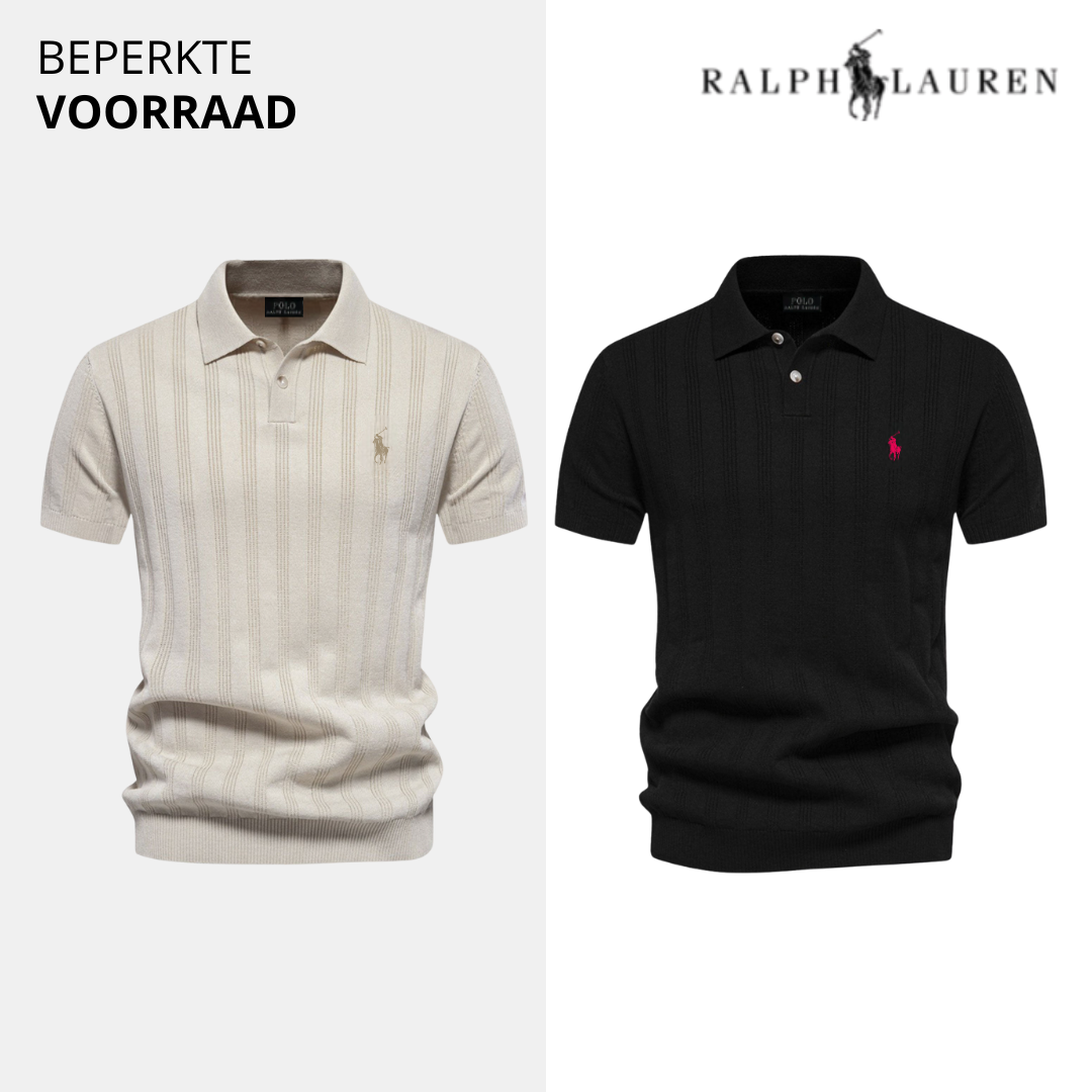 Koop 1, krijg 2 – RL Herenpolo van Gestructureerde Tricot