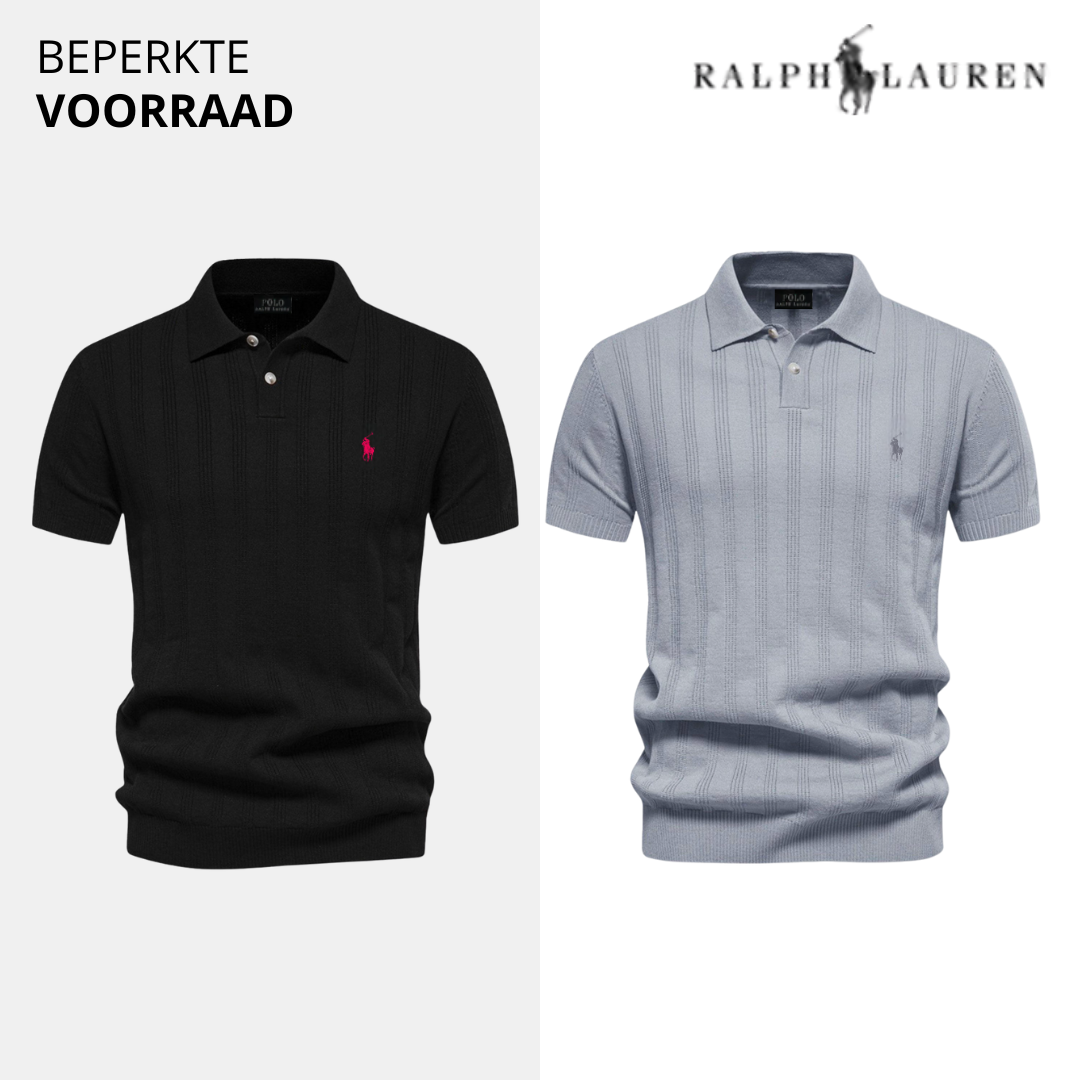Koop 1, krijg 2 – RL Herenpolo van Gestructureerde Tricot