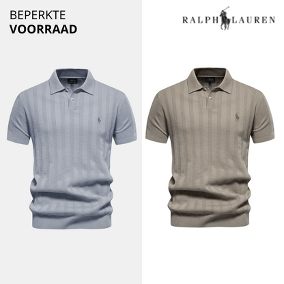 Koop 1, krijg 2 – RL Herenpolo van Gestructureerde Tricot