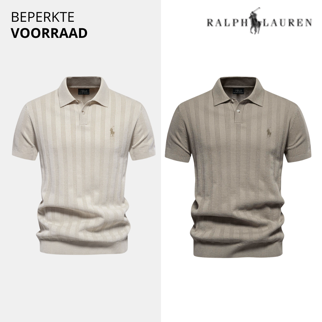 Koop 1, krijg 2 – RL Herenpolo van Gestructureerde Tricot