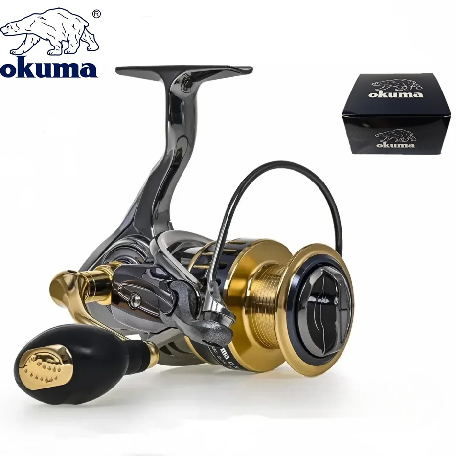 Moulinet de Pêche en Métal Original Okuma 22KG Drag