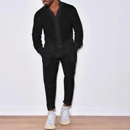 Exclusieve herenset – overhemd + broek gratis