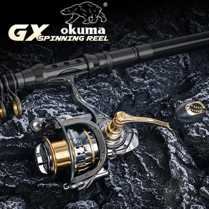 Moulinet de Pêche en Métal Original Okuma 22KG Drag