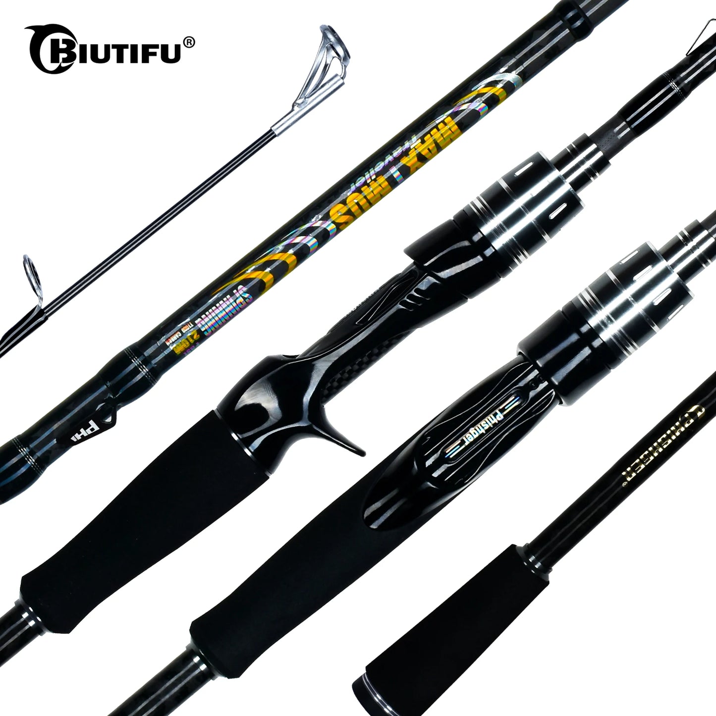 Canne à pêche MAXIMUS 30T carbone 1,8-3,0m Spinning/Baitcasting