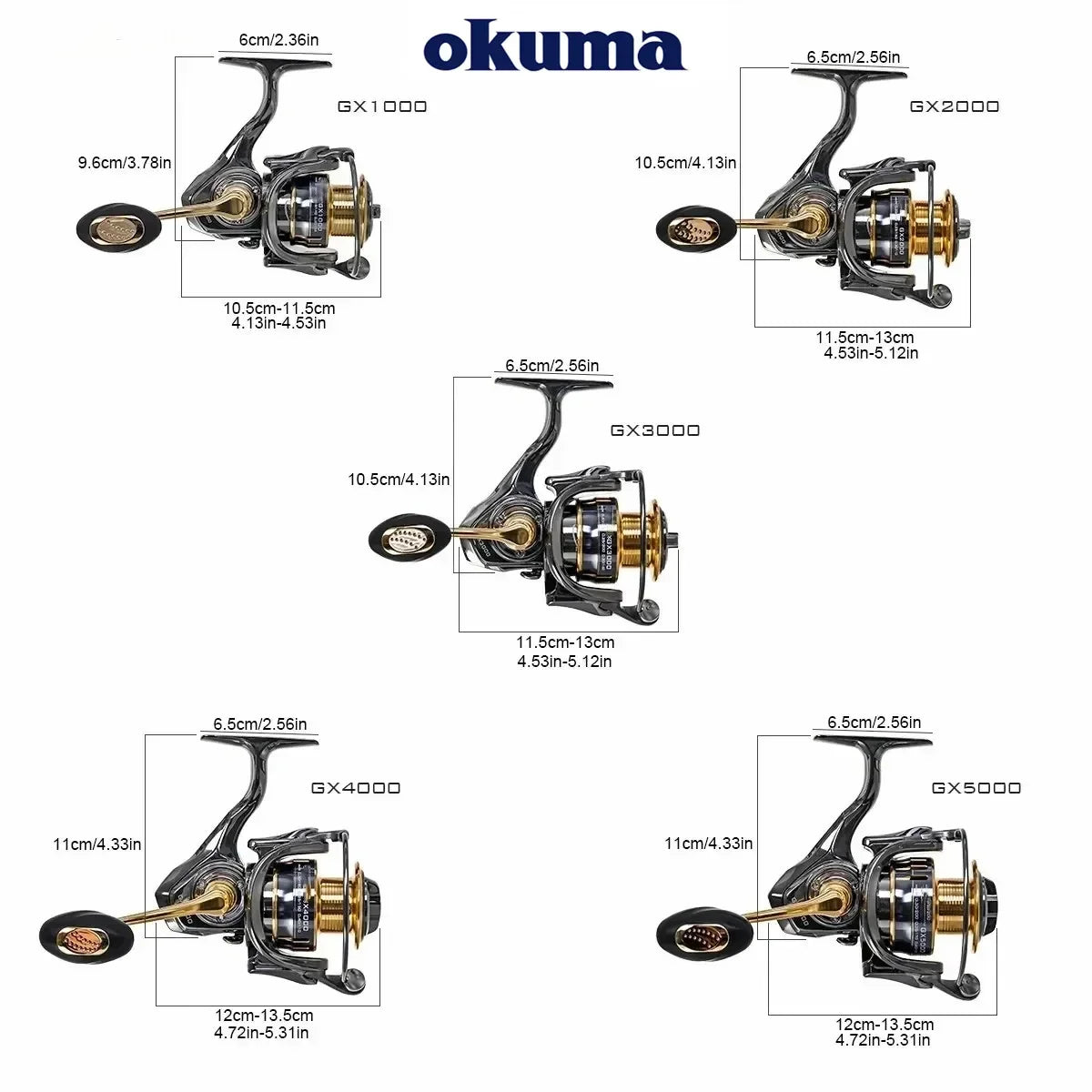 Moulinet de Pêche en Métal Original Okuma 22KG Drag