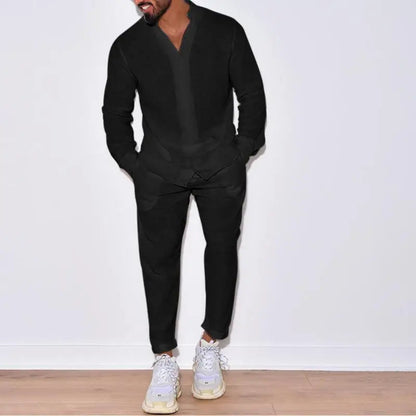 Exclusieve herenset – overhemd + broek gratis