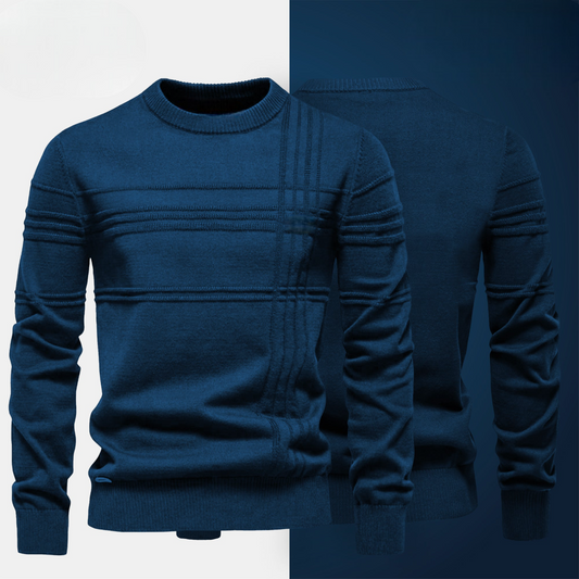 Elegant Textured Men's Sweater